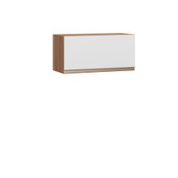Armário Aéreo Para Cozinha Basculante Be Mobiliario Cook Madeira/Branco