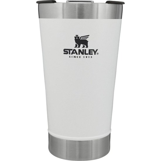 Copo Térmico para Cerveja com Tampa em Inox 473ml Stanley Branco
