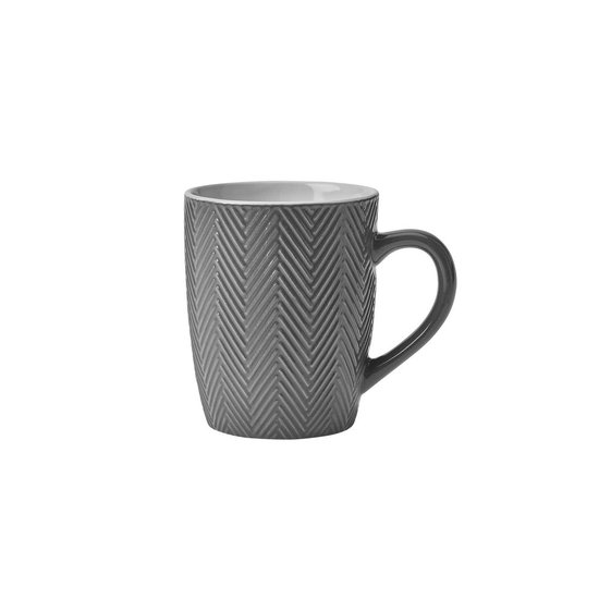 Caneca Frozen em Porcelana 360ml Hauskraft Cinza