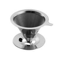 Filtro para Café Reutilizável em Inox 8x11,5x13,5cm Mimo Style Prata