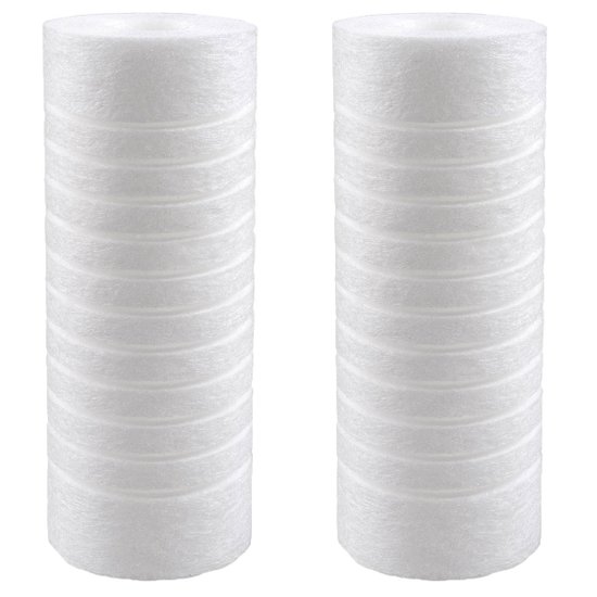 Kit 2 Refis Ranhurados de Reposição 7' Melt Blown para Filtro de Máquina de Lavar Maqlav Acquabios - 7898942709654X2