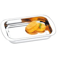 Travessa Retangular De Aço Inox 38 cm Para Servir Brinox 2386139