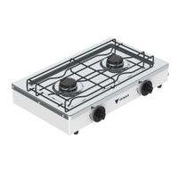 Fogao a Gas Portatil 2 Bocas Venax Flamalar Branco