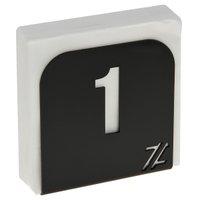 Porta Guardanapo Restaurante Numerado 1 ao 20 Preto Acrílico de Mesa