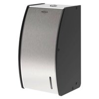 Porta Papel Higiênico Decorline Dispenser para Papel Interfolhado Banheiro Aço Inox e Preto