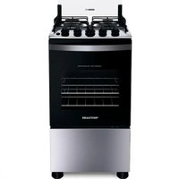 Fogão 4 Bocas De Inox Brastemp BFO4NBRUNA