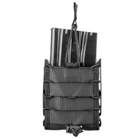 Porta Carregador de Rifle Fuzil para Cinto Canguru Reload Fast Mag AK 7.62 Invictus Preto