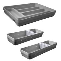 Conjunto Organizadores de Gavetas 1 Porta Talheres e 2 Porta Facas