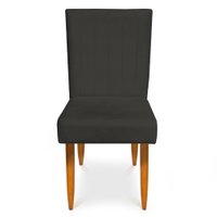 Cadeira de Jantar Acapulco Suede Grafite - Pallazio
