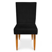 Cadeira de Jantar Acapulco Suede Preto - Pallazio