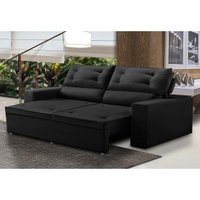 Sofá Retrátil e Reclinável 2 lugares com Molas 1,50m Lais Suede Adonai Estofados