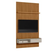 Painel Modular Ripado 1,40m com Nicho Premium e Prateleira Linea Brasil