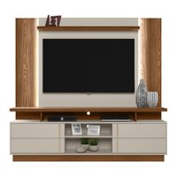 Conjunto para TV até 60 Polegadas Rack Croácia e Painel Aurora com LED Linea Brasil