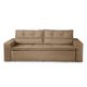 Sofá Retrátil e Reclinável 3 lugares com Molas 1,80m Vegas Suede Cappuccino Adonai Estofados