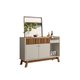 Buffet 2 portas Lucca Linea Brasil Amendoa/Off white