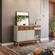 Buffet 2 portas Lucca Linea Brasil Amendoa/Off white