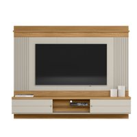 Painel Home para TV até 75 polegadas Ripado Barcelona Linea Brasil Nature/Off White