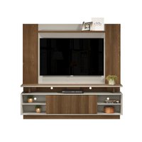Conjunto para TV até 60 Polegadas Rack Leblon e Painel Aurora Linea Brasil - Freijo/Off White