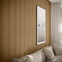 Painel Ripado Central 15mm para Revestimento de Parede 2,65m² Linea Brasil Amendoa