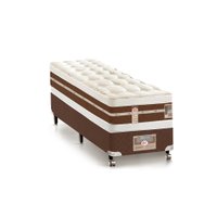 Cama Box + Colchão Castor Solteiro Silver Star Air Double Face Hibrido 96x203x61cm
