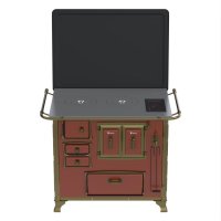 Fogao a Lenha GII N 2 Renaissance Tabaco Cald - FGSR2.CT.TB.CD