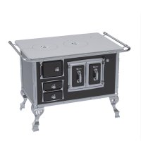 Fogao a Lenha N 2 Sec Chapa de Aluminio Preto - FLSAL2.ST.PTO