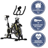 Bicicleta Ergométrica Vertical Spinning Kikos Profissional F3i com Roda de Inércia de 10 Kg