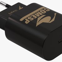 Carregador de Viagem USB-C Ultra Rápido Preto 25W Sem Cabo