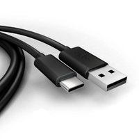 Cabo Dados Carregamento USB-A P/ USB-C 3A Blindado 1m Preto