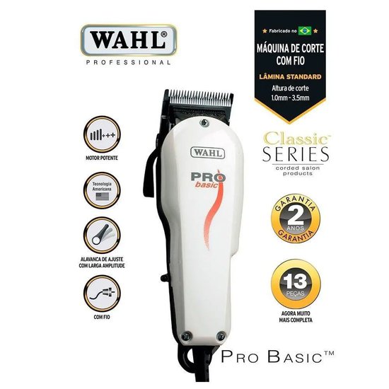 Máquina De Cortar Cabelo Pro Basic Wahl