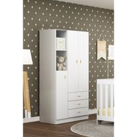 Guarda Roupa Ditália 3 Portas 3 Gavetas BB-322 Branco