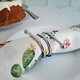 Kit 6 Argolas Anel de Guardanapo De Tecido Pano Casamento Festa Mesa Posta Aço Cromado