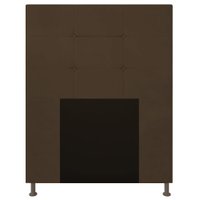 Cabeceira Solteiro 0,90m Zurique Suede Marrom - Pallazio