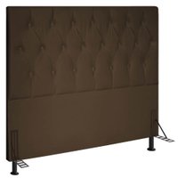 Cabeceira King 1,95m Estocolmo Suede Marrom - Pallazio
