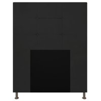 Cabeceira Solteiro 0,90m Zurique Suede Preto - Pallazio