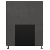 Cabeceira Solteiro 0,90m Zurique Suede Grafite - Pallazio