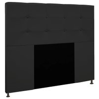 Cabeceira Casal 1,40m Zurique Suede Preto - Pallazio