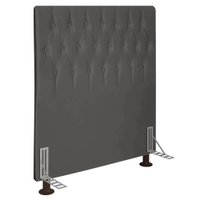 Cabeceira Solteiro 0,90m Estocolmo Suede Grafite - Pallazio