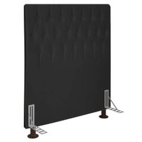 Cabeceira Solteiro 0,90m Estocolmo Suede Preto - Pallazio