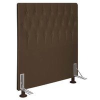 Cabeceira Solteiro 0,90m Estocolmo Suede Marrom - Pallazio