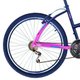 Bicicleta Feminina Aro 26 18V Beach em Alumínio Preto com Rosa