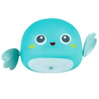 Brinquedo de Banho Baleia Buba Nadadora para Banheira Piscina Azul +12m