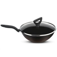 Frigideira Wok Antiaderente Rochedo Inova Revestida Preto/cobre 28cm