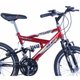 Bicicleta Aro 20 Max 220 Suspensão 18V Cor Vermelho e Preto