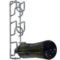 8 Mini Adega de Parede Suportes para 3 Garrafas de Vinho cada Aramado Masutti Cube Carbono