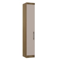Módulo Guarda Roupa Eucamoveis Paris 1 Porta - Avela/Cinammon
