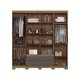 Guarda Roupa Napoles 8 Portas 158566EP Santos Andira Jatoba/Grafitte
