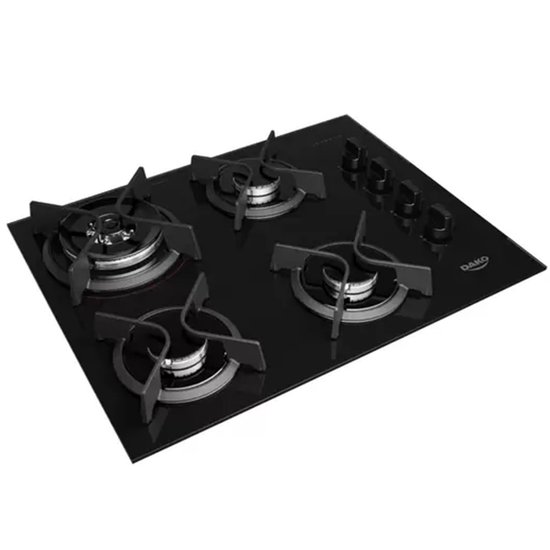 Cooktop Dako Supreme 4 Bocas Tripla Chama - Preto