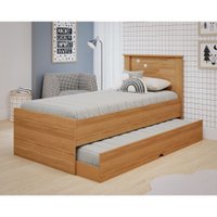 Cama Bibox Solteiro Bianca em MDF Cimol