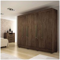 Guarda Roupa Casal Londres 6 Portas 4 Gavetas  Imop